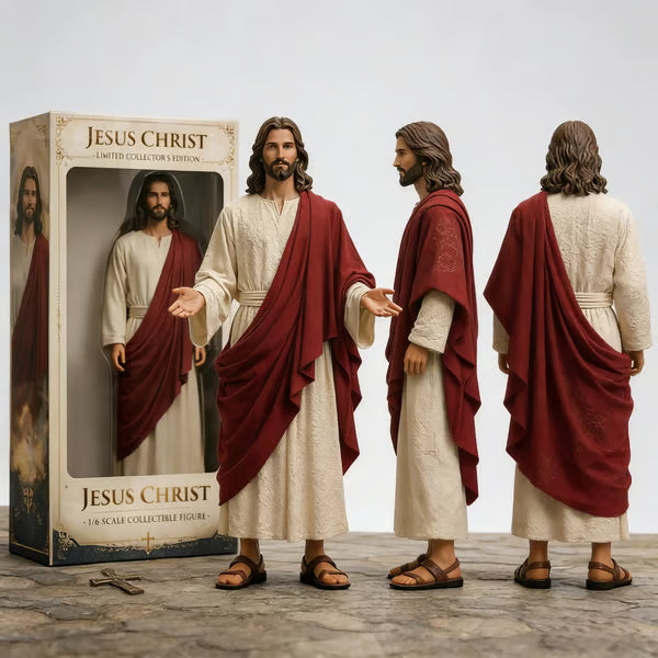 ✝️ Handcrafted Jesus Christ Collectible Figure – A Sacred Father’s Day Gift of Faith & Love