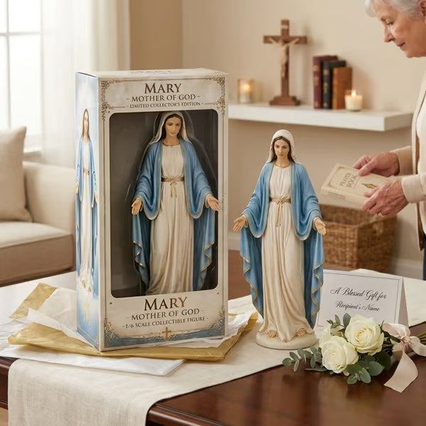 ✝️Handcrafted Virgin Mary Collectible Figure – A Sacred Keepsake of Faith & Grace