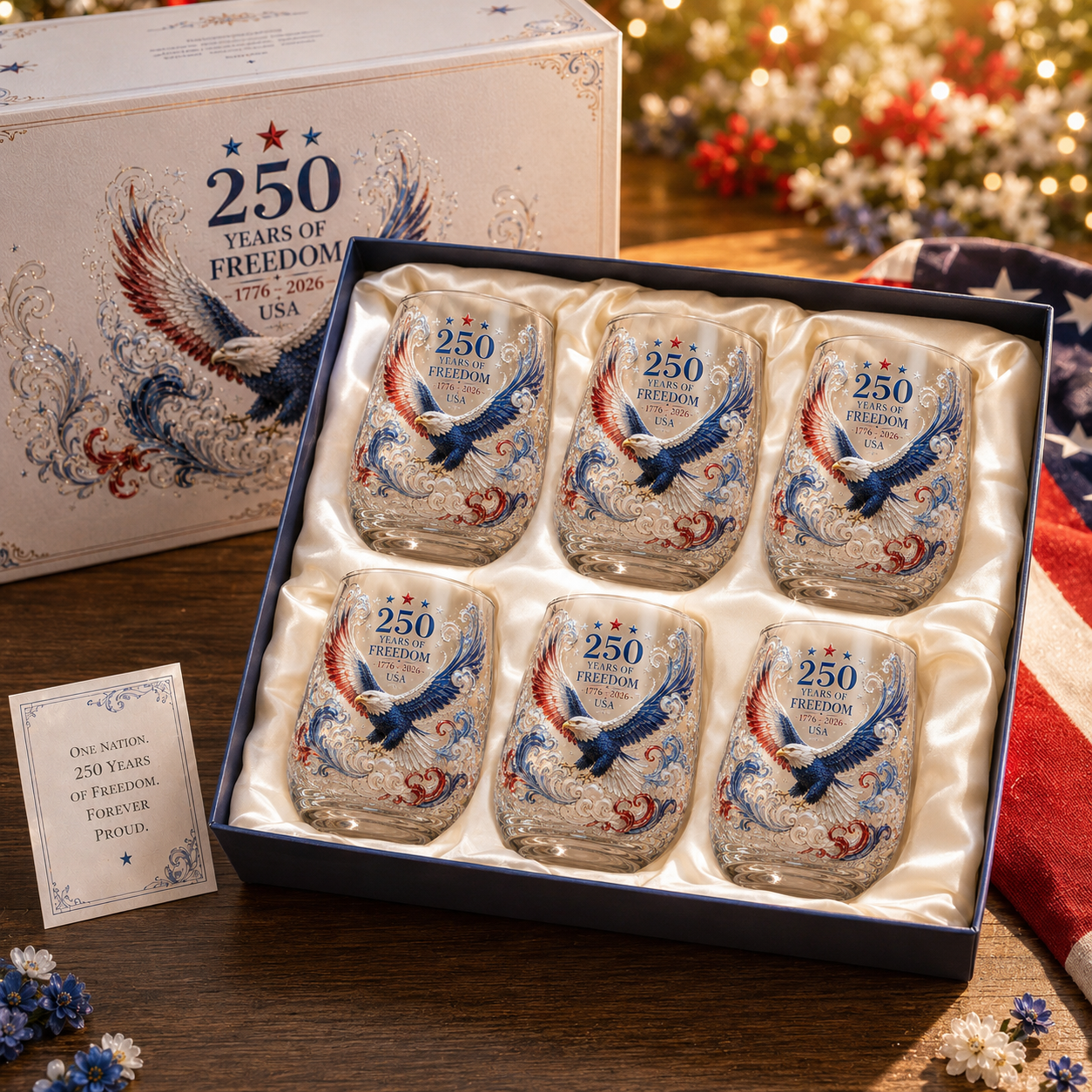 250 Years of Freedom Glass Cup
