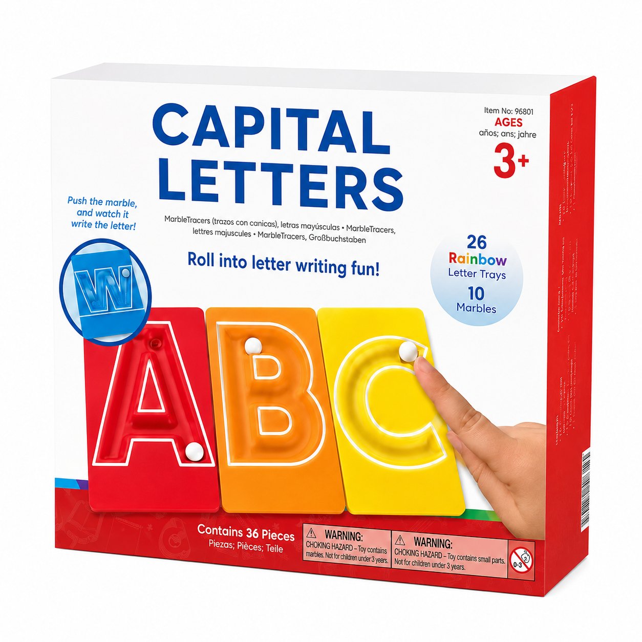 🔤 Alphabet Letter Marble Tracing Set – Roll Into Letter-Writing Fun!