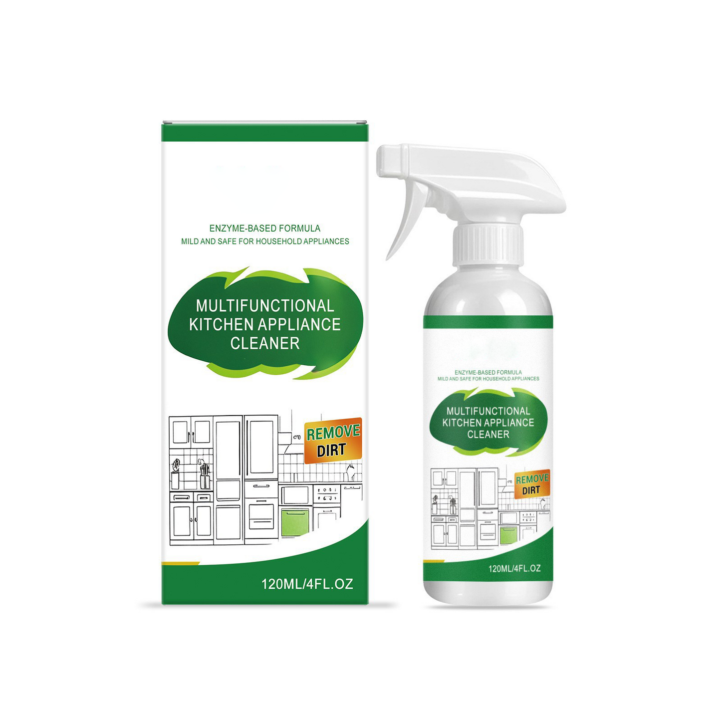 3-in-1 Heavy Duty Kitchen Degreaser & Sanitizer Spray