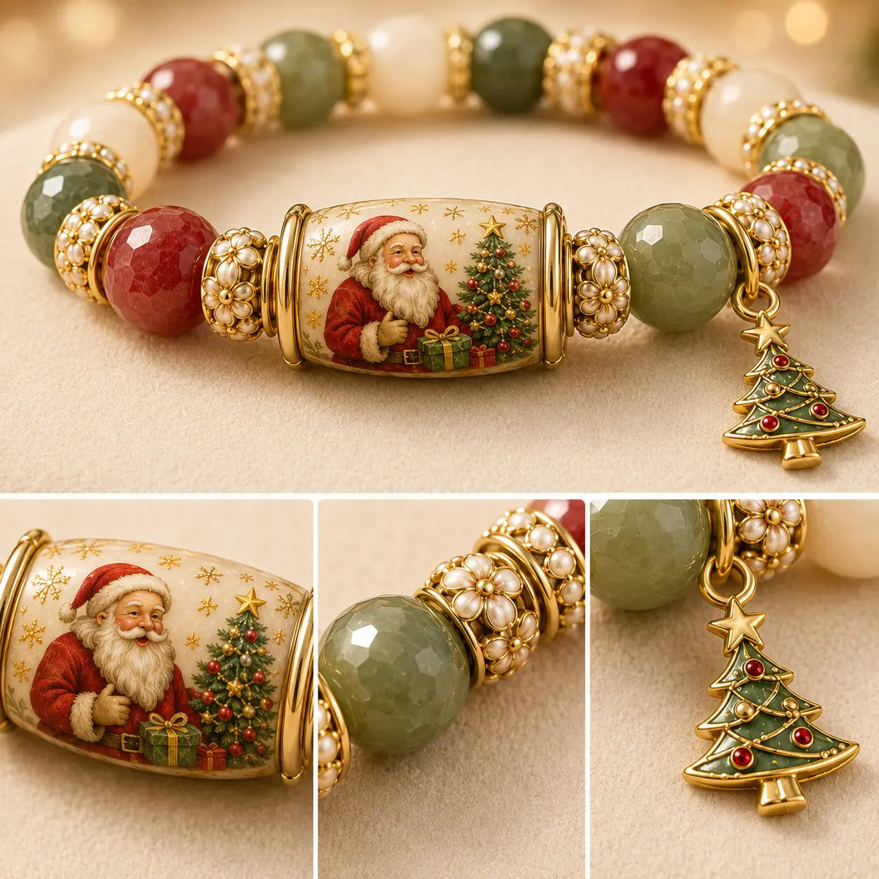 🎅 Santa Christmas Magic Bracelet – 2026 Limited Edition Holiday Keepsake