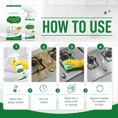 3-in-1 Heavy Duty Kitchen Degreaser & Sanitizer Spray