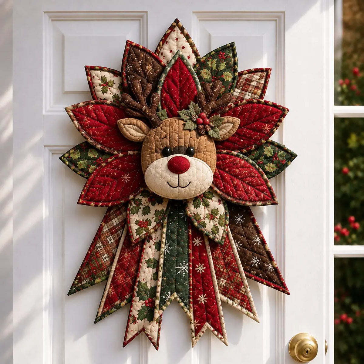 🎄 Quilted Christmas Door Hanging DIY Sewing Kit | Handmade Holiday Home Decor