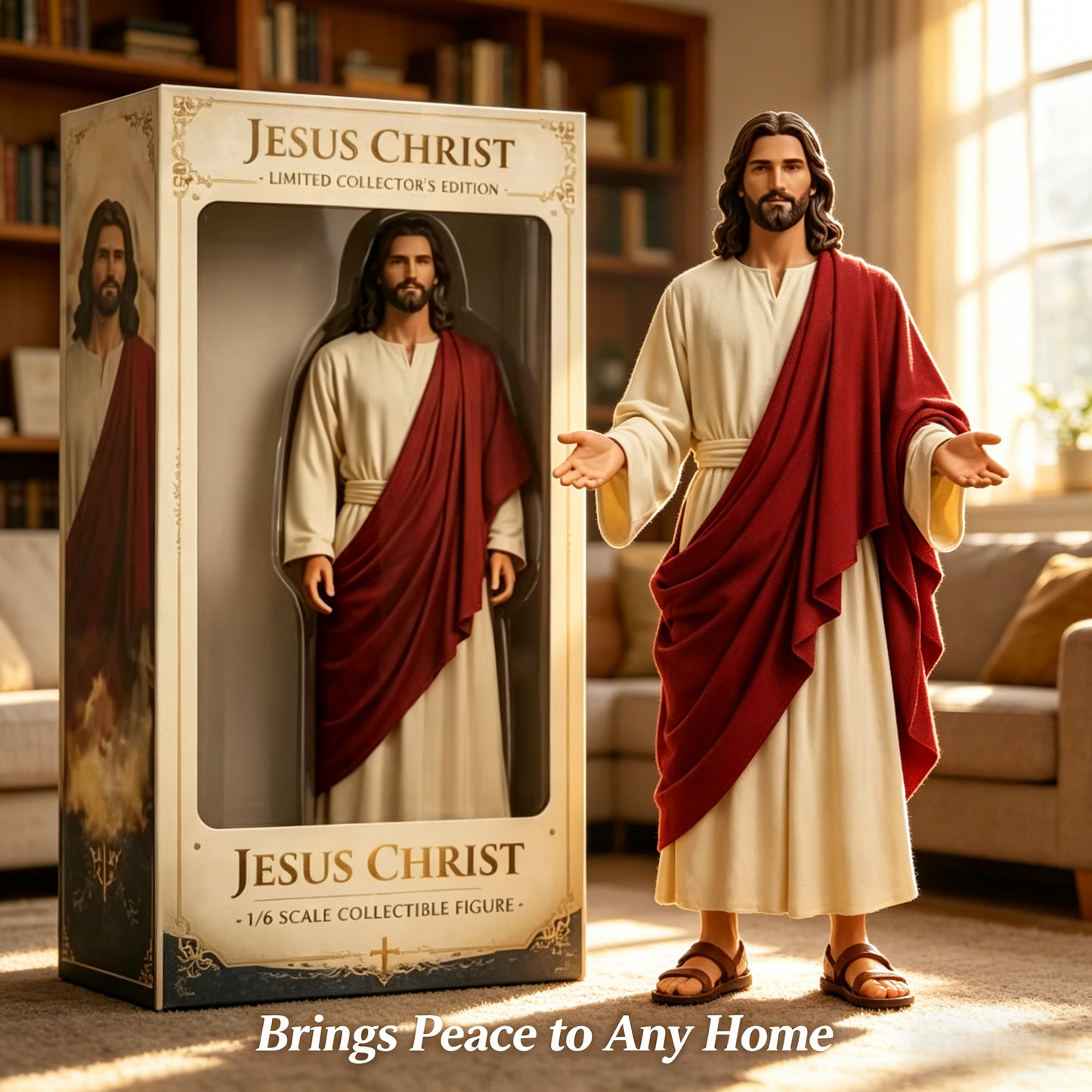 ✝️ Handcrafted Jesus Christ Collectible Figure – A Sacred Father’s Day Gift of Faith & Love