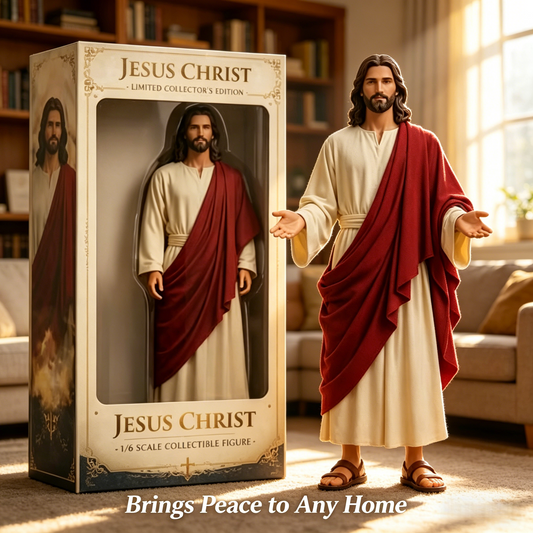 ✝️ Handcrafted Jesus Christ Collectible Figure – A Sacred Father’s Day Gift of Faith & Love