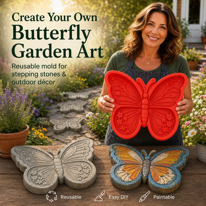 🌻 Reusable Garden Art Mold – Create Unique Stepping Stones for Your Garden