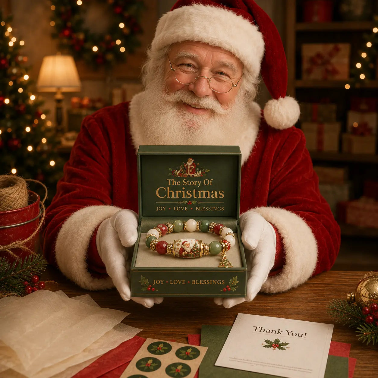 🎅 Santa Christmas Magic Bracelet – 2026 Limited Edition Holiday Keepsake