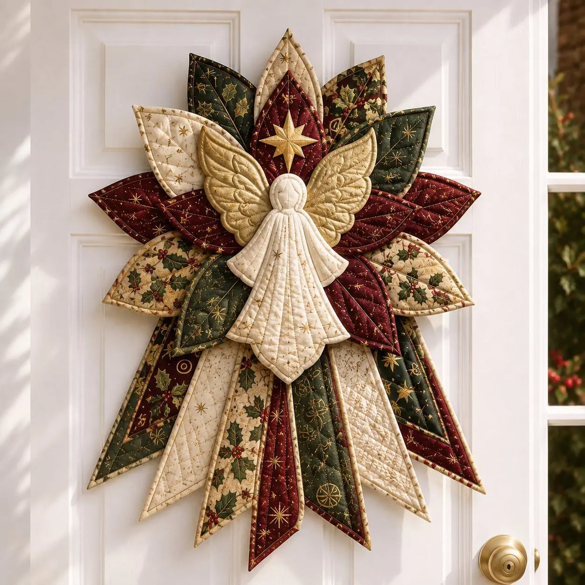 🎄 Quilted Christmas Door Hanging DIY Sewing Kit | Handmade Holiday Home Decor