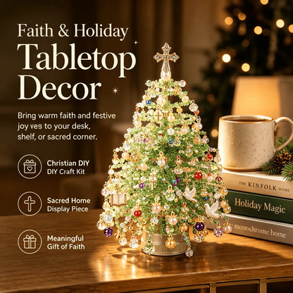 🎄 DIY Beaded Christmas Tree Kit – Sparkling Tabletop Holiday Decor