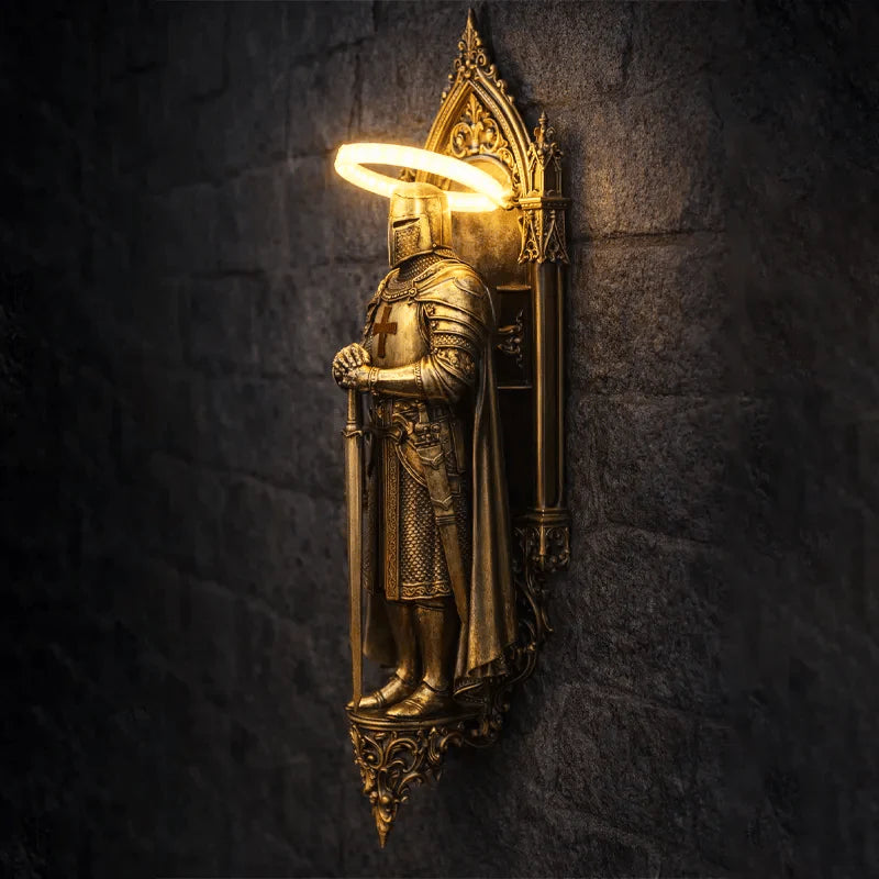 🛡️ Medieval Knight Wall Sconce