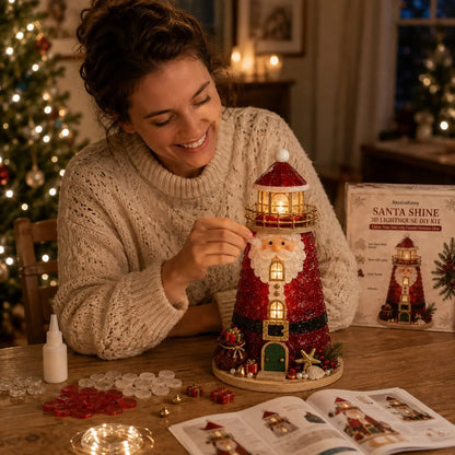 🎄 DIY Lighted Christmas Lighthouse Kit Collection | Sea Glass-Style Holiday Craft Gift