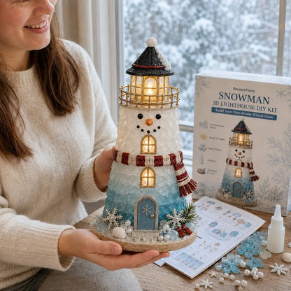 🎄 DIY Lighted Christmas Lighthouse Kit Collection | Sea Glass-Style Holiday Craft Gift