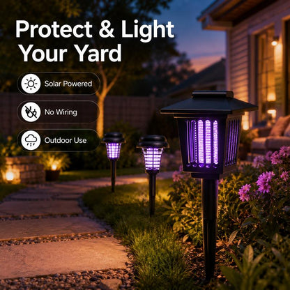 Solar Mosquito Zapper Stake Light – UV Bug Zapper & Garden Pathway Lamp