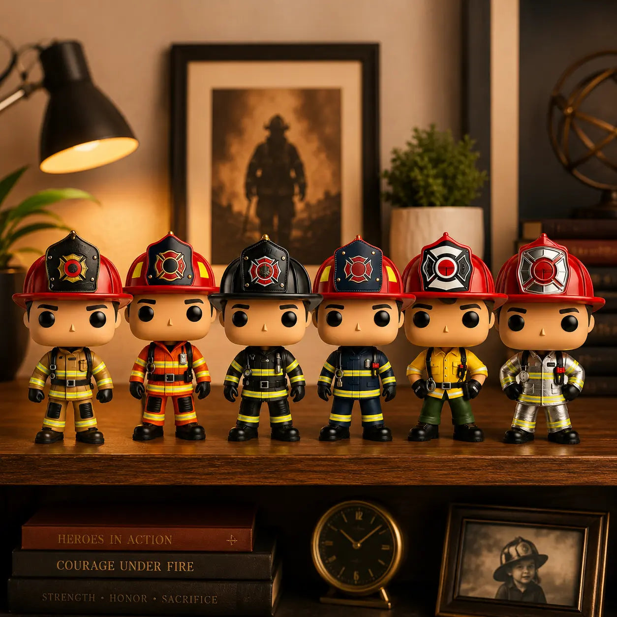 Firefighter Hero Collectible Figurine – Firefighter-Inspired Desk Decor & Meaningful Gift