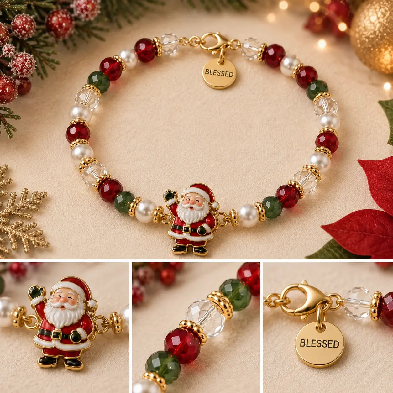 🎄 Limited Edition Christmas Meaning Bracelet Set | Holiday Keepsake Gift Jewelry