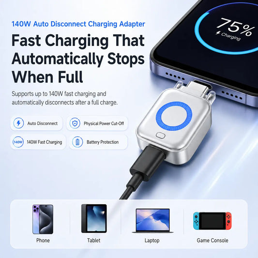 Auto Power-Off Fast Charging Adapter