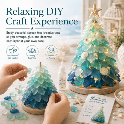 🌊 DIY 3D Sea Glass Art Kit – Coastal Light-Up Holiday Decor Collection