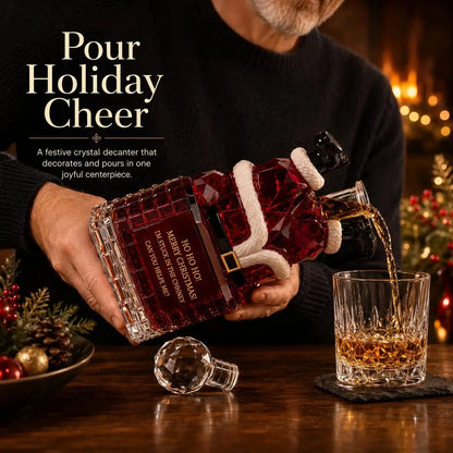 🎅 Santa Stuck in the Chimney Decanter | Festive Christmas Bar Decor