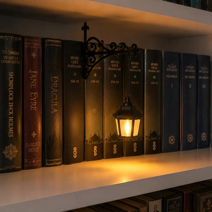 Reading Ghost Bookshelf Lantern – Cozy Reading Light for Book Lovers