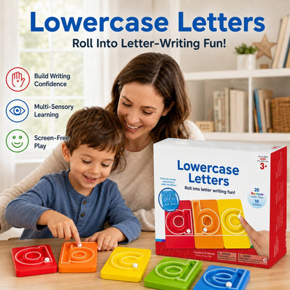 🔤 Alphabet Letter Marble Tracing Set – Roll Into Letter-Writing Fun!