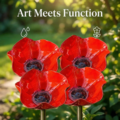Handmade Metal Flower Garden Stake