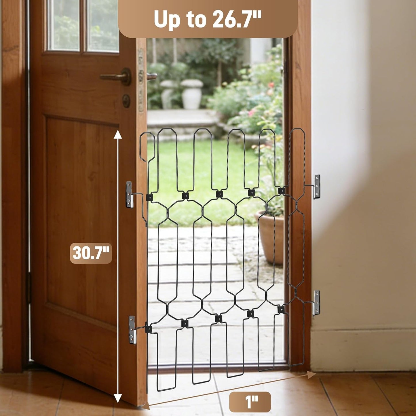 Automatic Retractable Dog Gate for Front Doors