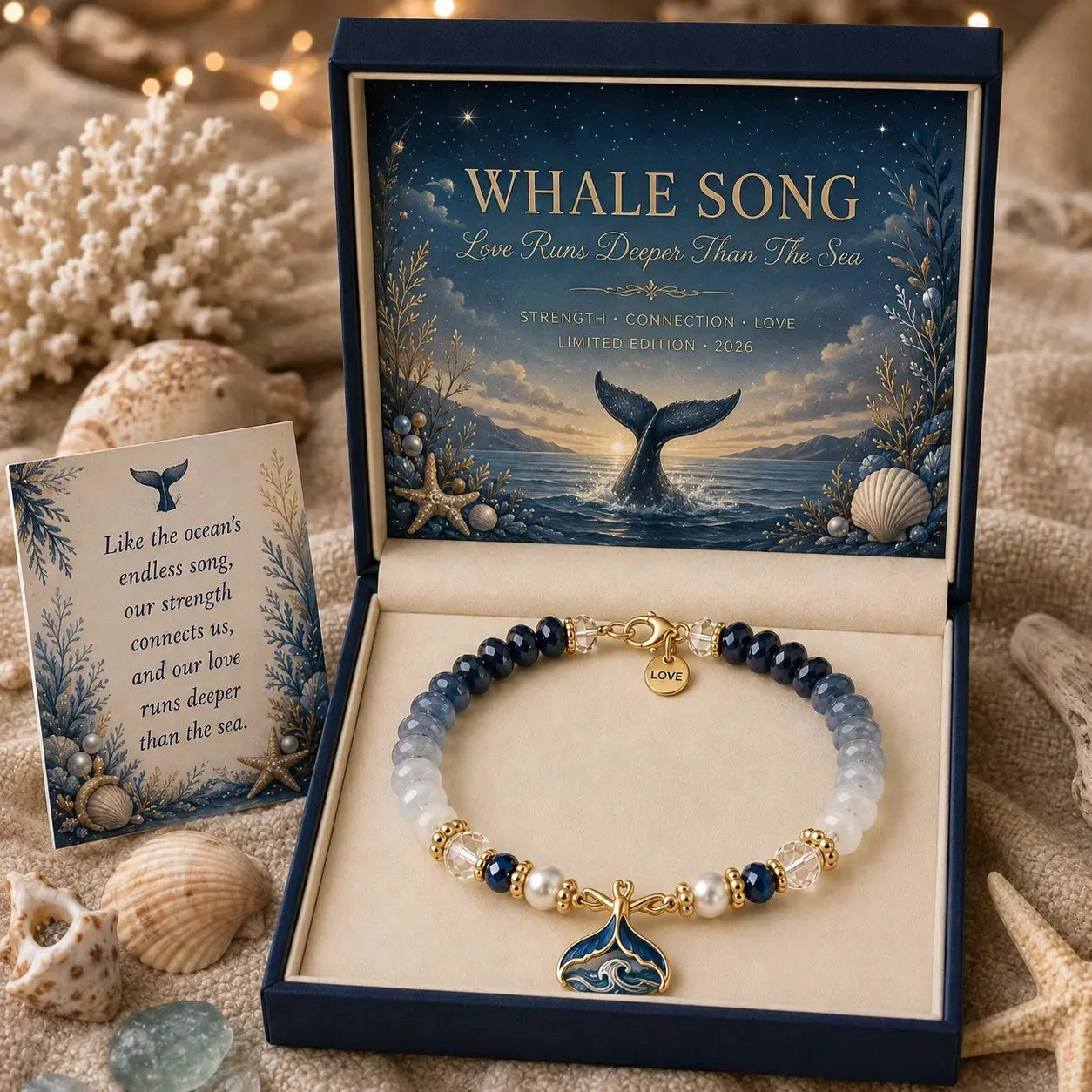 🌊 Limited Edition Ocean Meaning Bracelet Set | Coastal Gift Jewelry