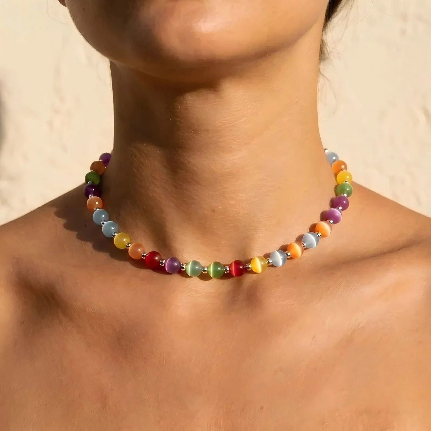 Dopamine UV Reactive Rainbow Beaded Jewelry Collection