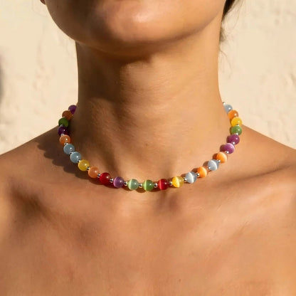 Dopamine UV Reactive Rainbow Beaded Jewelry Collection