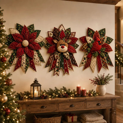 🎄 Quilted Christmas Door Hanging DIY Sewing Kit | Handmade Holiday Home Decor