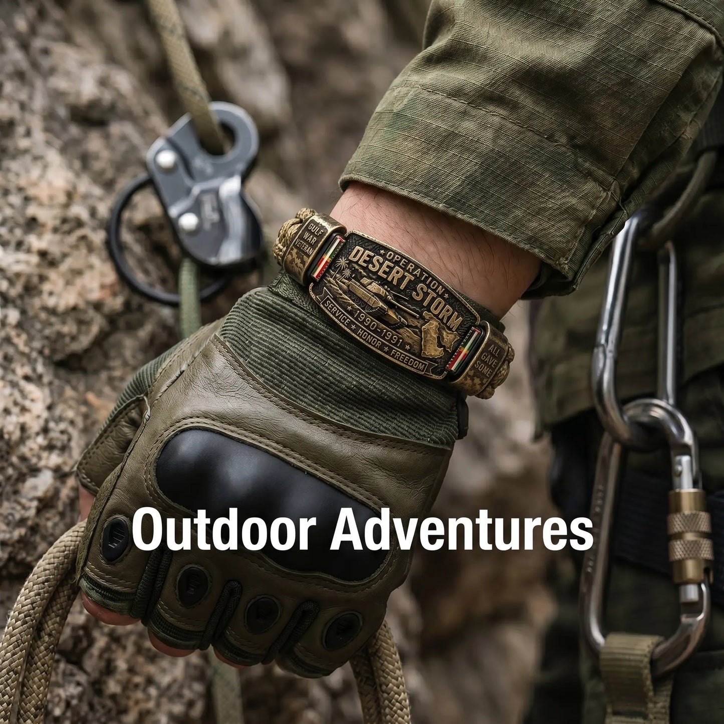 Operation Desert Storm Veteran Bracelet – Gulf War Paracord Keepsake
