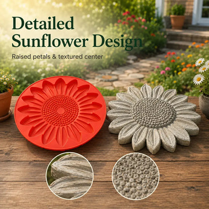 🌻 Reusable Garden Art Mold – Create Unique Stepping Stones for Your Garden