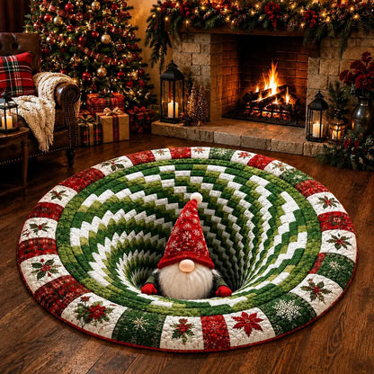 🎄Christmas 3D Optical Illusion Area Rug – Soft Festive Holiday Floor Decor