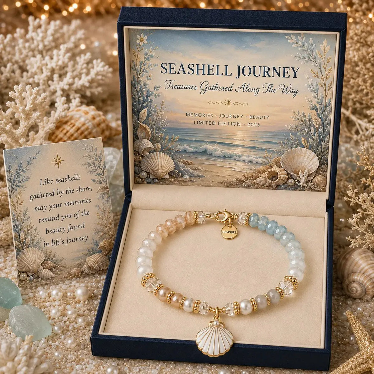 🌊 Limited Edition Ocean Meaning Bracelet Set | Coastal Gift Jewelry