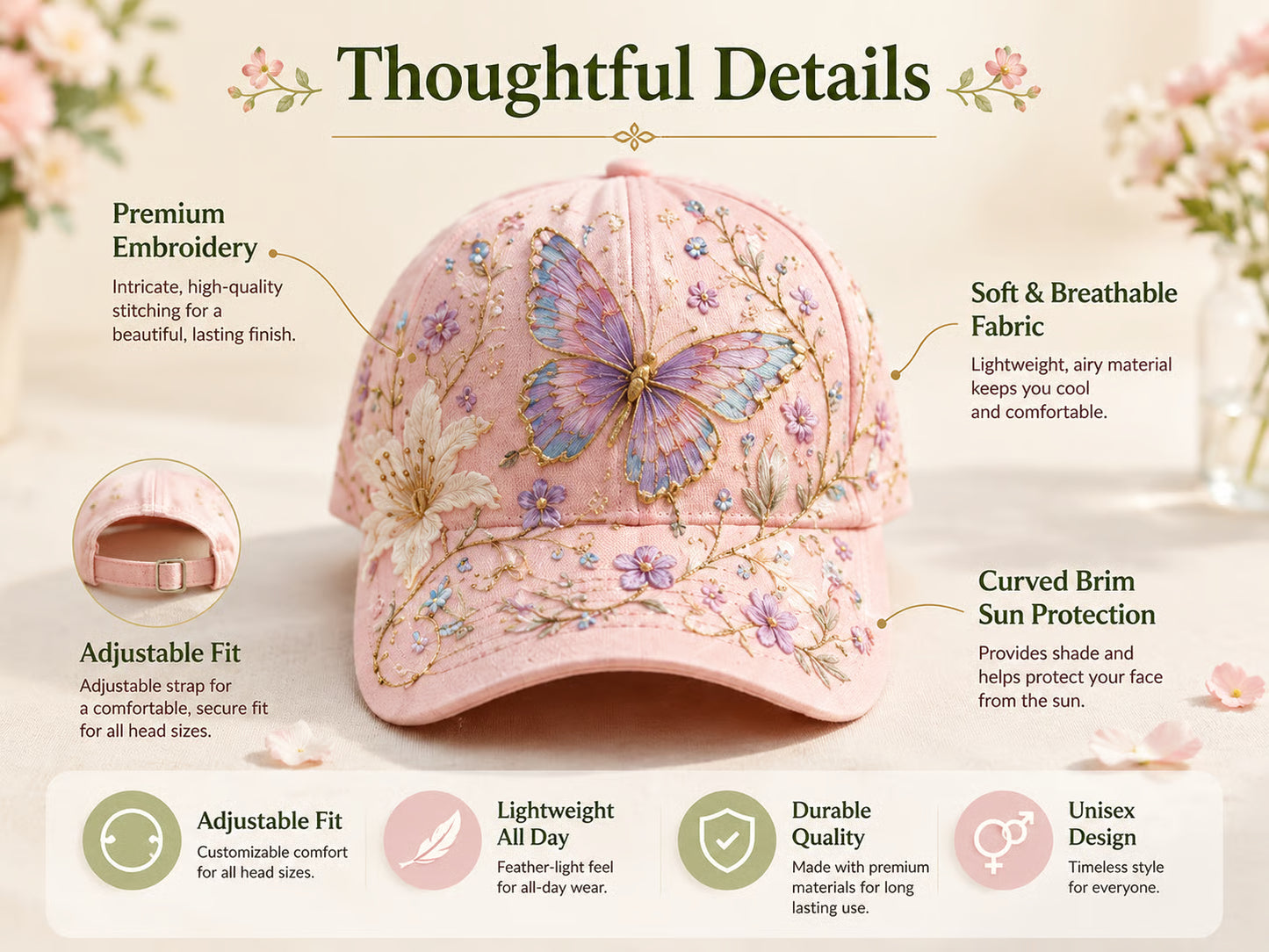 🌸🌿2026 Garden Morning Baseball Cap