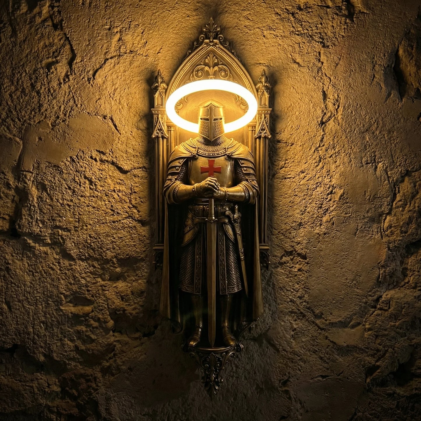 🛡️ Medieval Knight Wall Sconce