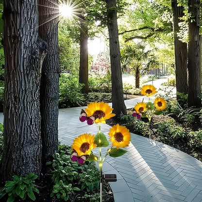 Solar Sunflower Lights – Automatic Dusk-to-Dawn Garden Glow