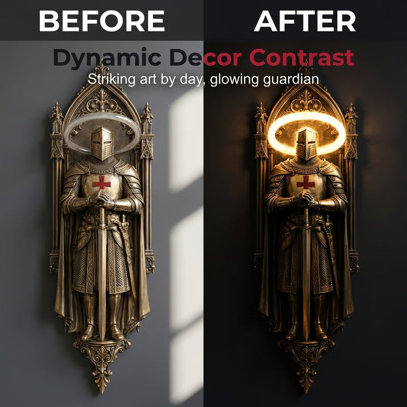 🛡️ Medieval Knight Wall Sconce