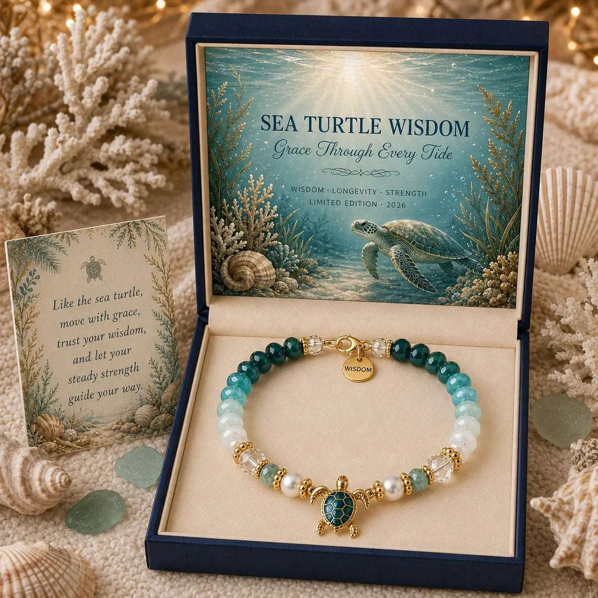 🌊 Limited Edition Ocean Meaning Bracelet Set | Coastal Gift Jewelry