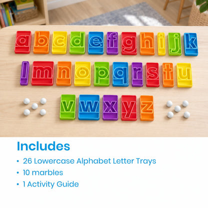🔤 Alphabet Letter Marble Tracing Set – Roll Into Letter-Writing Fun!