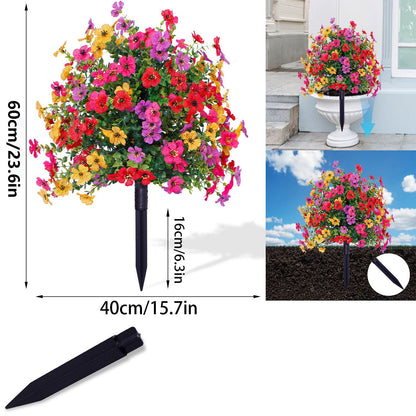 Outdoor/Indoor UV Resistant & Waterproof Artificial Flower Decor