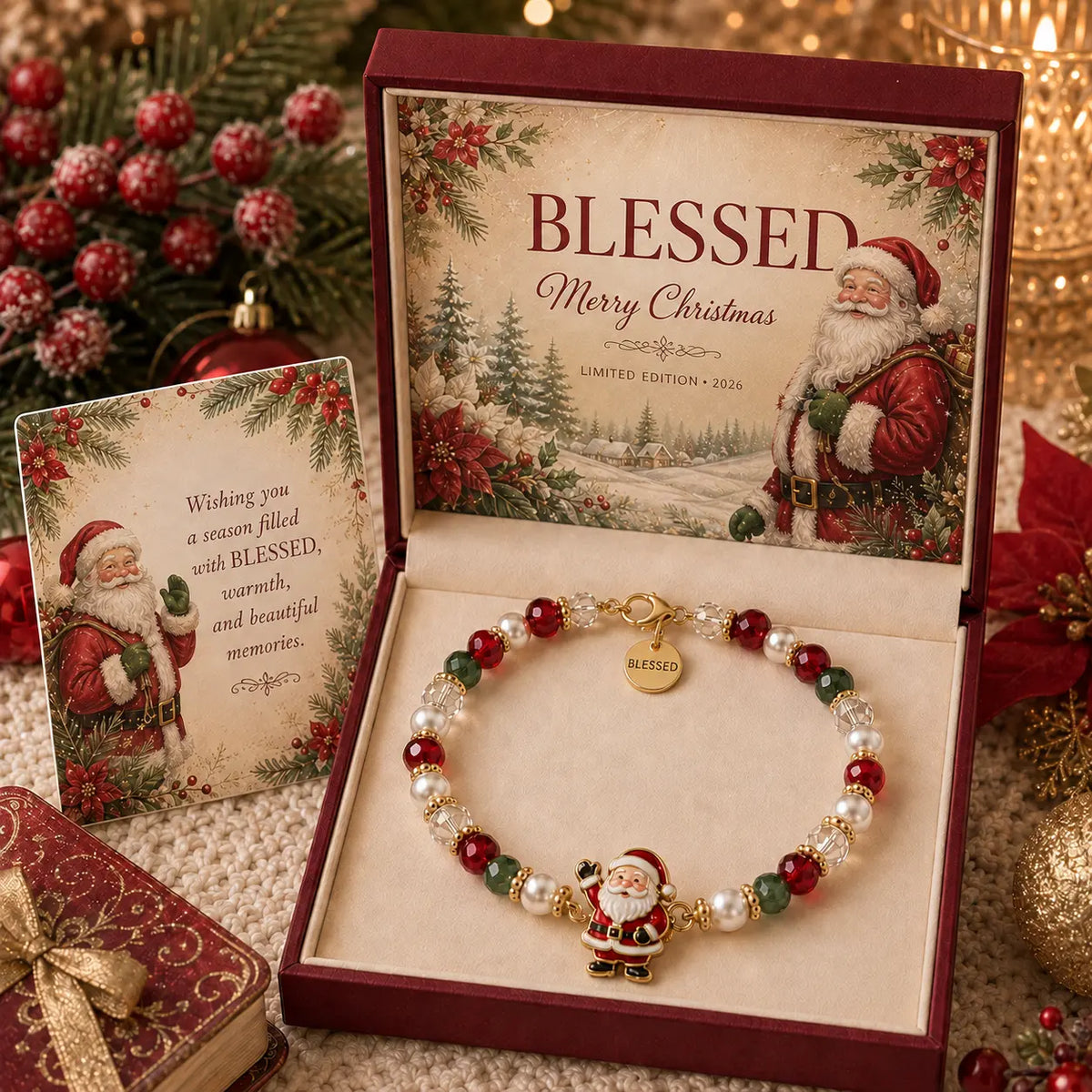 🎄 Limited Edition Christmas Meaning Bracelet Set | Holiday Keepsake Gift Jewelry