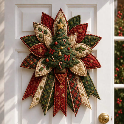 🎄 Quilted Christmas Door Hanging DIY Sewing Kit | Handmade Holiday Home Decor