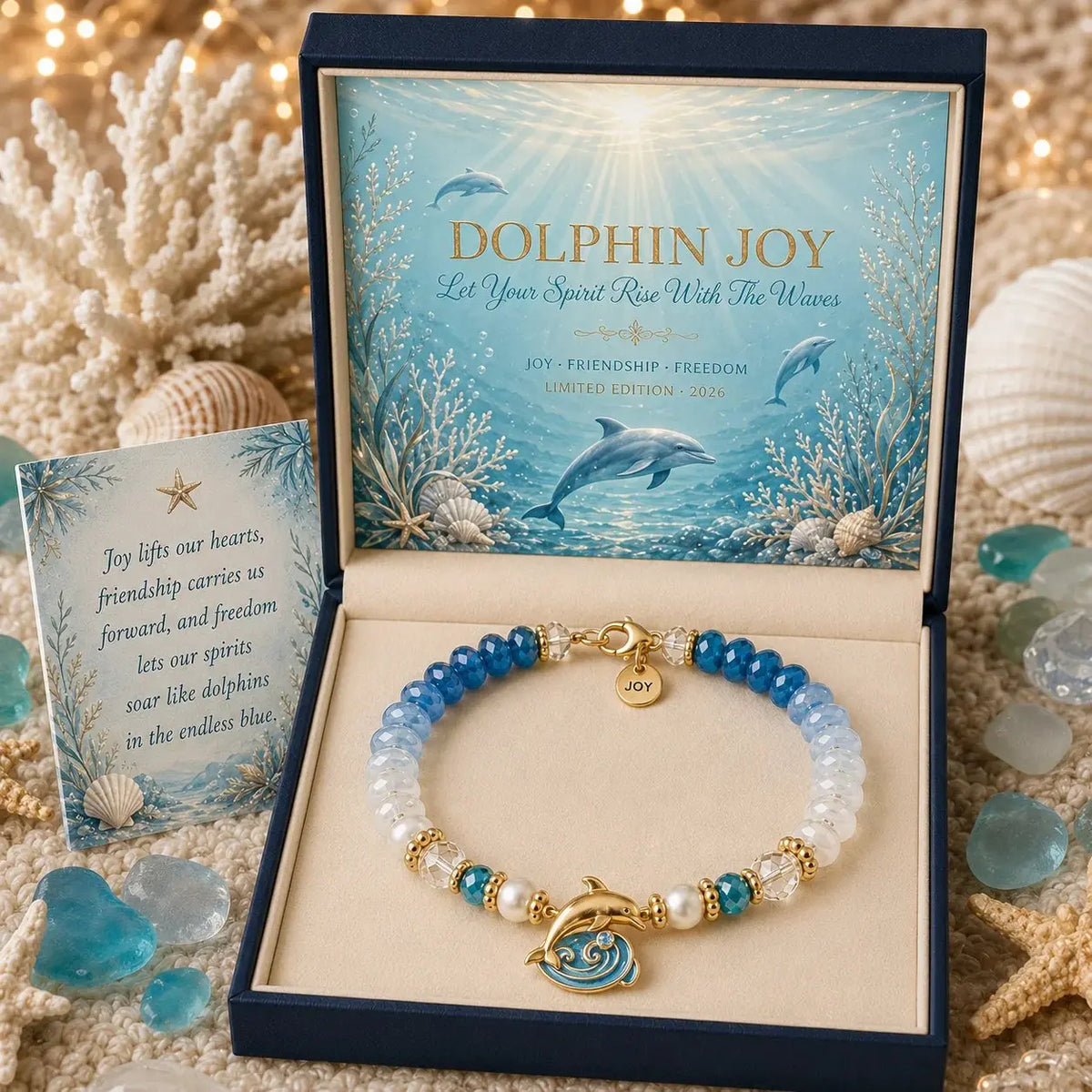🌊 Limited Edition Ocean Meaning Bracelet Set | Coastal Gift Jewelry