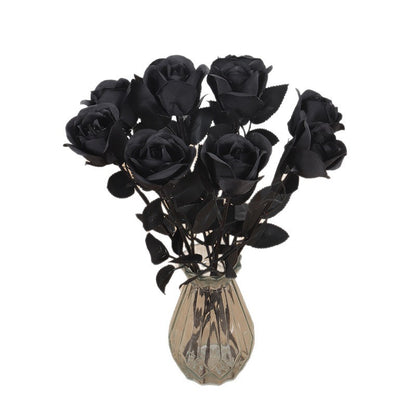 Gothic Black Magic Rose – Dark Romance Faux Flower Decor