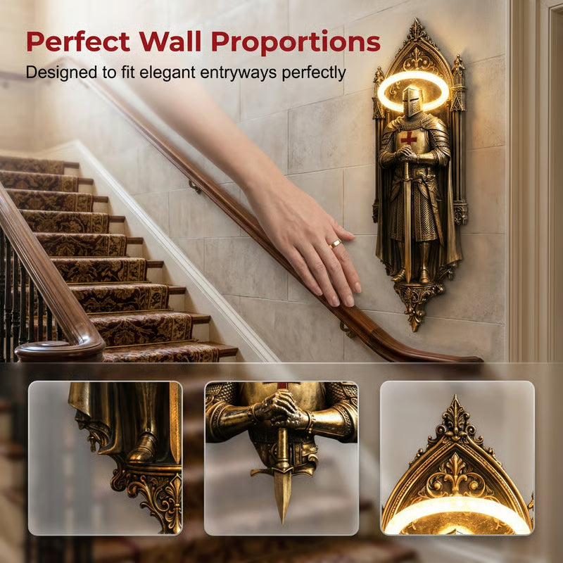 🛡️ Medieval Knight Wall Sconce