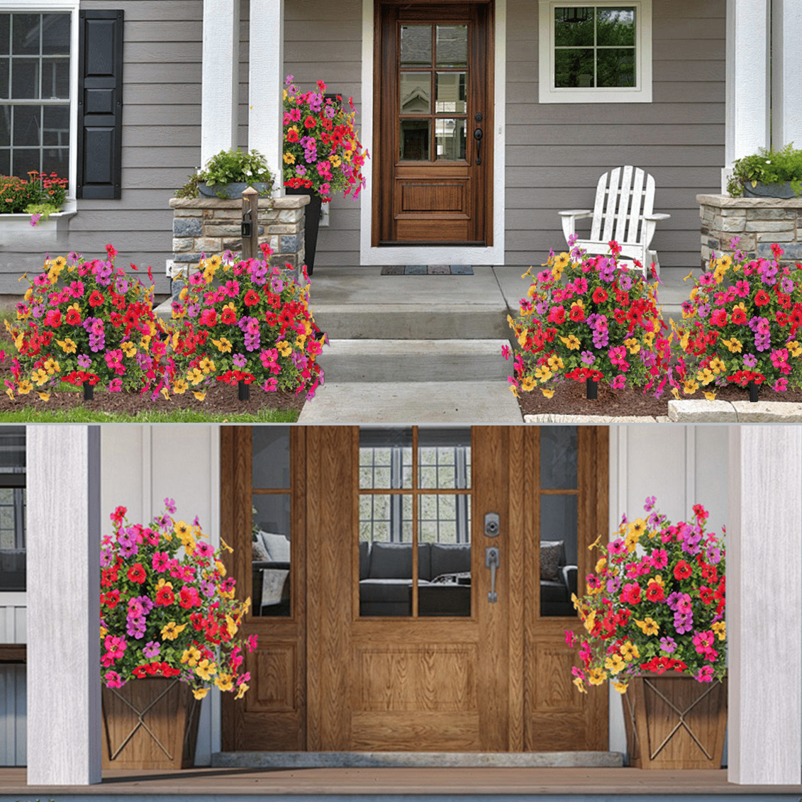 Outdoor/Indoor UV Resistant & Waterproof Artificial Flower Decor