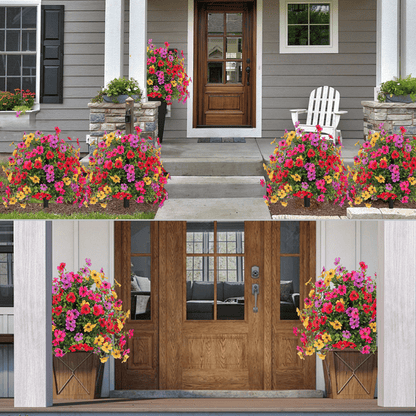 Outdoor/Indoor UV Resistant & Waterproof Artificial Flower Decor