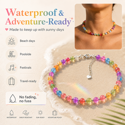 Dopamine UV Reactive Rainbow Beaded Jewelry Collection